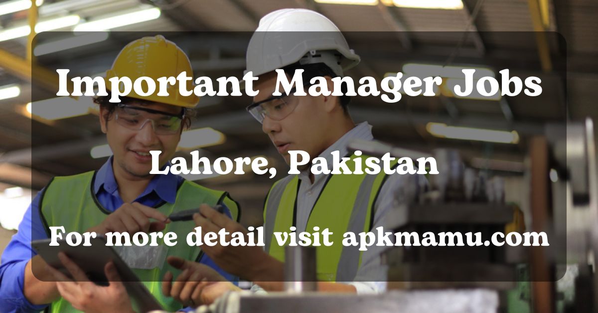 Import Manager Jobs in Lahore, Pakistan 2024 | Apply Now