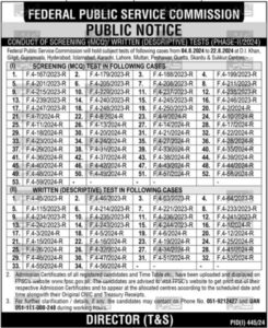 Apply for 2024 Management Jobs in Pakistan: Full-Time FPSC Positions Available