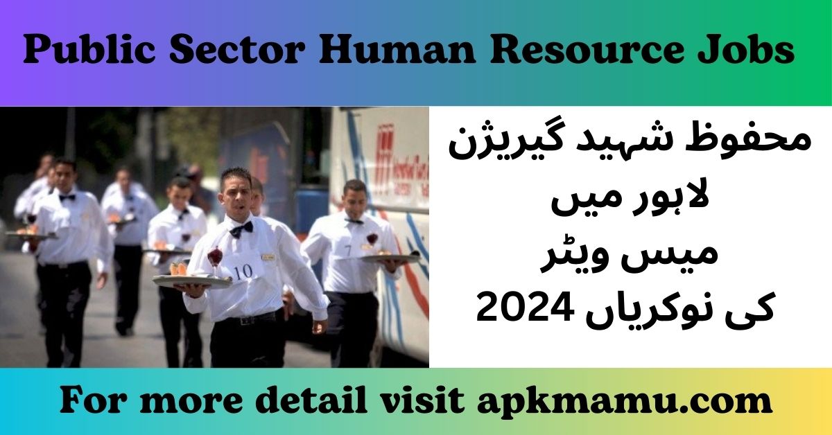 Public Sector Human Resource Jobs in Lahore, Pakistan 2024 – Apply Online by October 1st