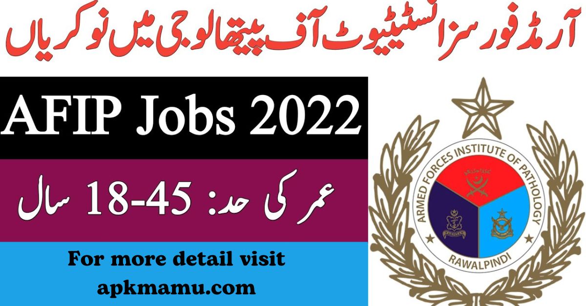 Armed Forces Institute of Pathology AFIP Rawalpindi Jobs 2024: Apply Now for Government Positions