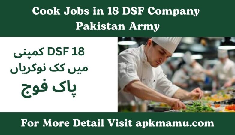 Cook Jobs in 18 DSF Company Pakistan Army