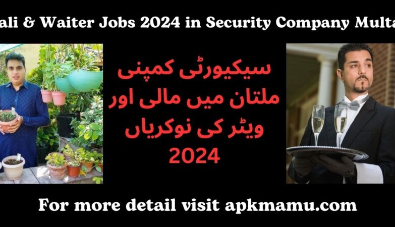 Mali & Waiter Jobs 2024 in Security Company Multan